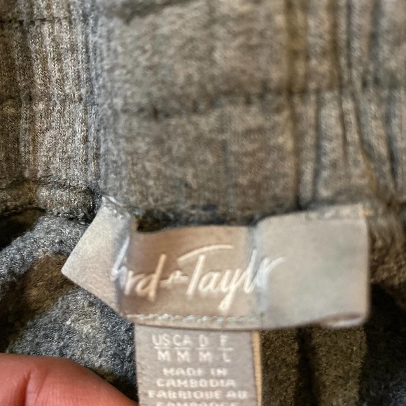 Lord & Taylor Elastic Waist Loungewear Errand Jogger Pants - Picture 5 of 5